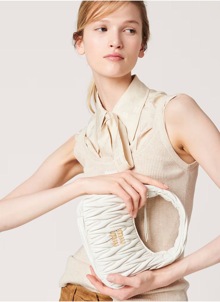 MIU - MIU Wander nappa leather hobo Shoulder Bag - Image 1