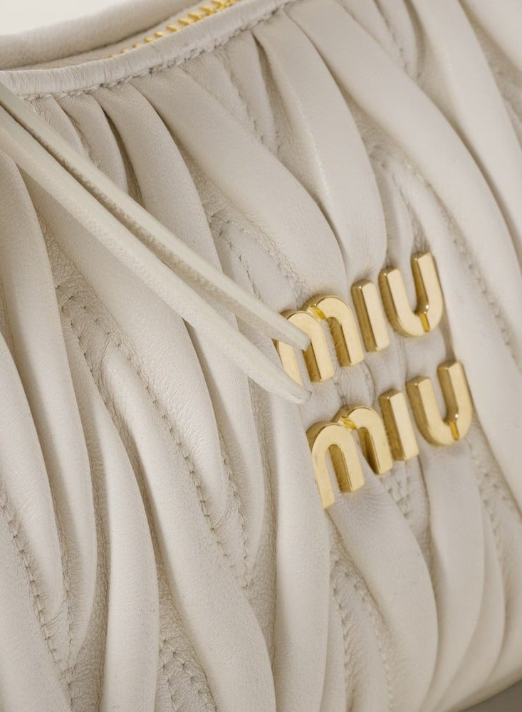 MIU - MIU Wander nappa leather hobo Shoulder Bag - Image 1