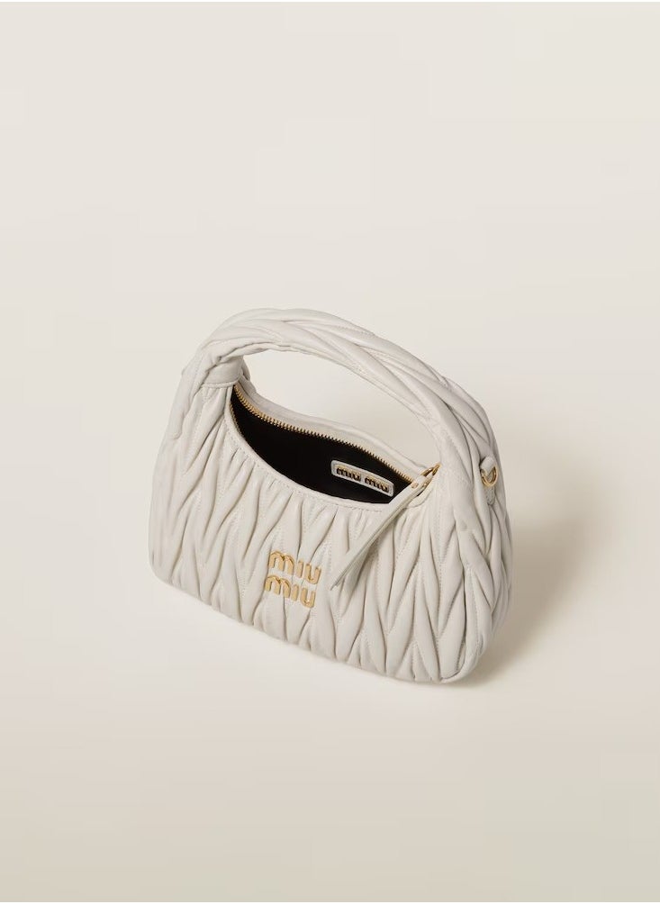 MIU - MIU Wander nappa leather hobo Shoulder Bag - Image 1