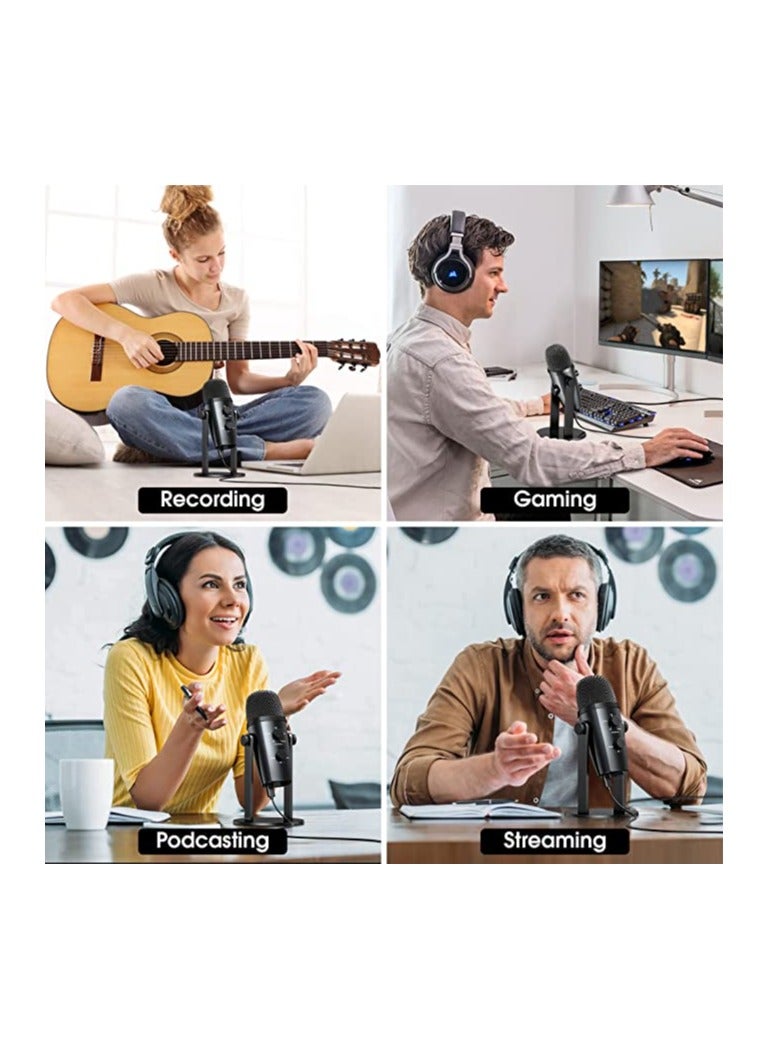 Jmary PW10 Professional Metal Voice Recording Usb Condenser Studio And Podcast Recording Gaming Microphones - Image 4