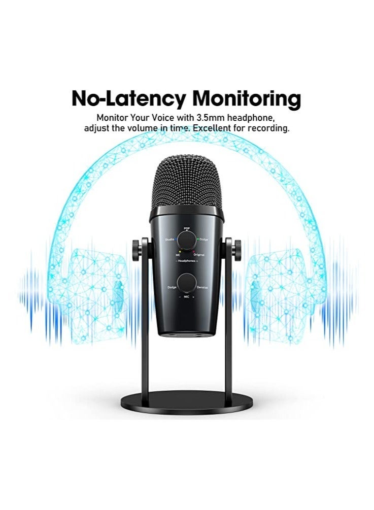 Jmary PW10 Professional Metal Voice Recording Usb Condenser Studio And Podcast Recording Gaming Microphones - Image 2
