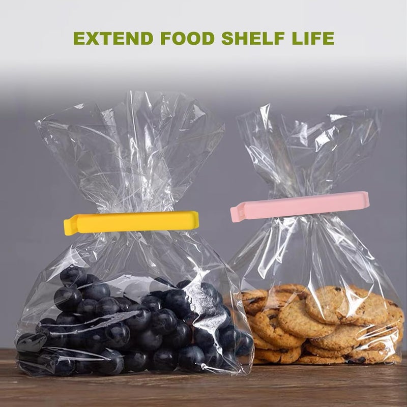 Multipurpose Food Snack Storage Clips Plastic, Packet Sealing Clamps, Manual Bag Sealer, Food Pouch Clip, Bag Zipper for Home Kitchen Office Travel Camping (Random Colour - Set of 10) - Image 4
