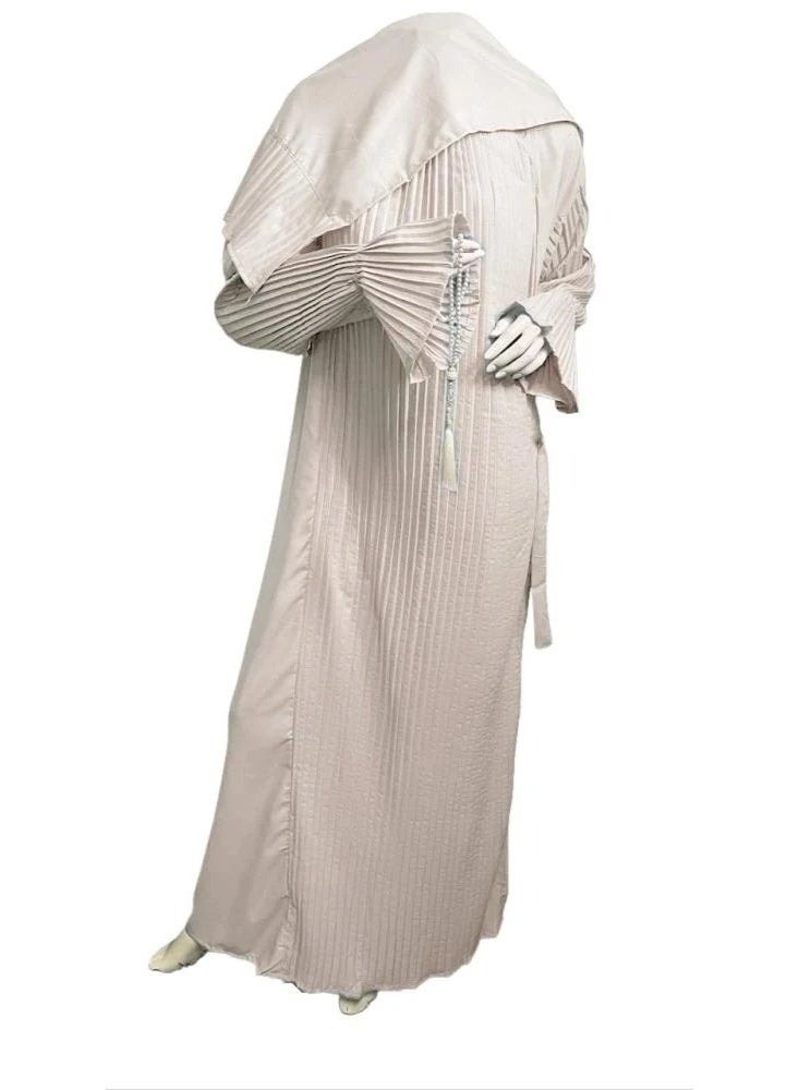 Noor Women's prayer shawl (pleated), wide and comfortable, excellent cool material (reversed) - Image 1