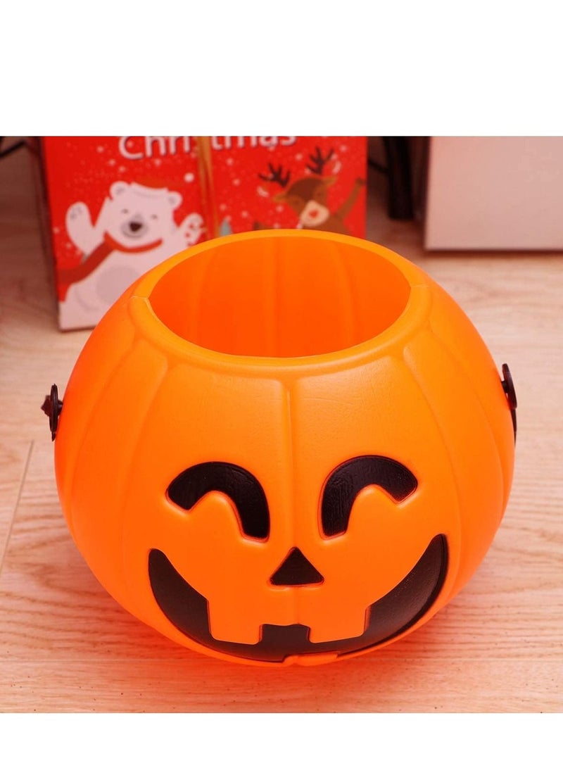 Brain Giggles Halloween Pumpkin Large Jack O' Lantern Candy Bucket 17cm Trick or Treat Bucket Halloween Decorations - Image 4