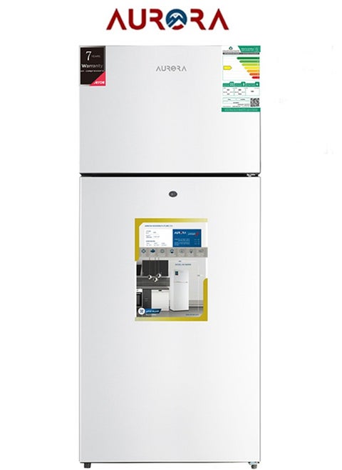 Double Door Refrigerator 396L , 295L Fridge, 101L Freezer, Electronic Control, Automatic Defrost, Energy Efficiency SASO D Class, 42dB Noise Level, 2 Adjustable Glass Shelves, 4 Transparent Door Balconies, Inner Light, Lock & Key | White Color | AR-580RNK