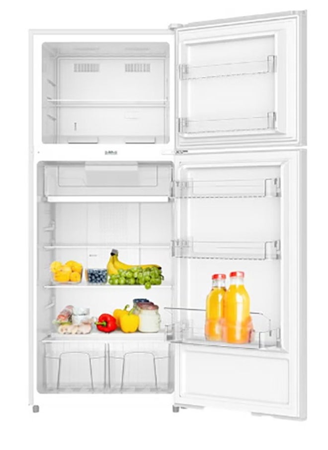 Double Door Refrigerator 396L , 295L Fridge, 101L Freezer, Electronic Control, Automatic Defrost, Energy Efficiency SASO D Class, 42dB Noise Level, 2 Adjustable Glass Shelves, 4 Transparent Door Balconies, Inner Light, Lock & Key | White Color | AR-580RNK