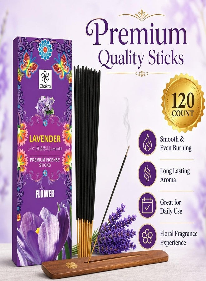 Chakra Lavender Incense Sticks – Pack of 6 (120 Sticks Total) | Natural Hand-Rolled Aromatherapy Sticks for Relaxation, Meditation & Air Purifying - Image 5