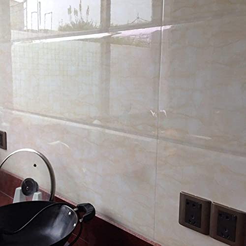 HAPPYMATES 12 X 24 Inches Clear Transparent Kitchen Backsplash Protective Contact Paper Removable Clear Wall Protector Oil Proof Waterproof Sticker Easy to Clean - Image 3