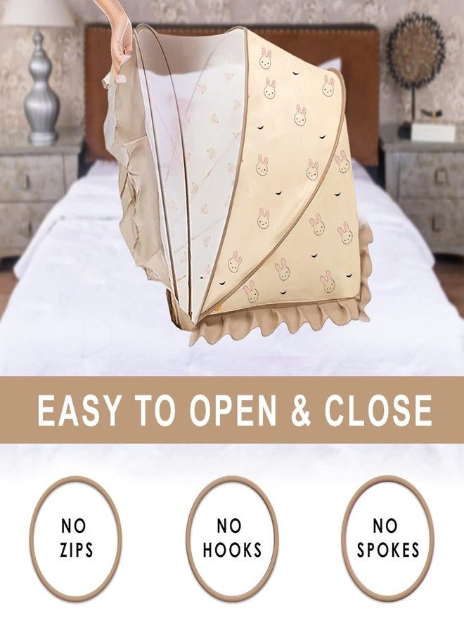 Tony Stark Folding Baby Mosquito Net, Bottomless Net for Infants with Honeycomb Mesh, Lightweight & Portable Mosquito Nets for Infants (Bunny Rabbit) - Image 2