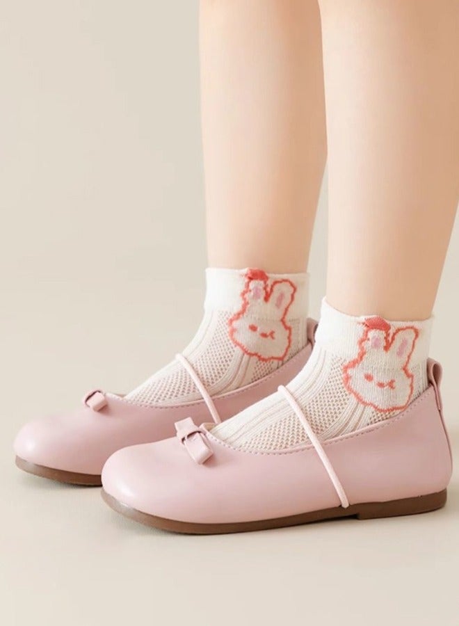 Vividorad 5 Pairs Baby Socks,Mesh Thin Cotton Boys' Socks Girls' Socks,Cotton Non-Slip Striped Kids Socks 5 Pairs Anti Slip Baby Ankle Socks Soft Cotton Toddler Non Slip Socks with Grips for Boys and Girls,for 1-10 Years Infants Baby Children  - Image 3