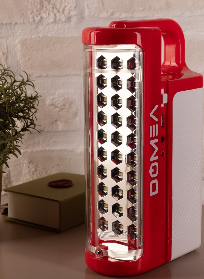 DOMEA Rechargeable LED Emergency Light With 2 Light Mode, 700 Lumen Brightness, 4000mAh Battery And Max 3-4.5 Hours Strong Light Working, Convenient Portable Design For Home Indoor Use, Outdoor Camping - Image 3