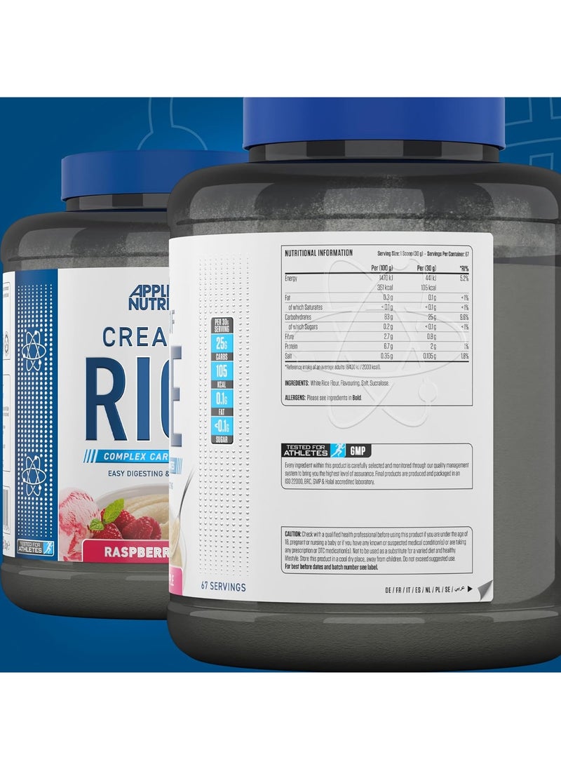 Applied Nutrition - Cream Of Rice Raspberry Ripple 67 Servings 2Kg - Image 1
