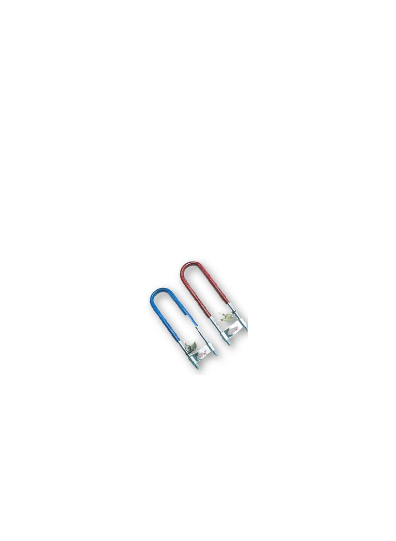 Motorcycle and wheel safety lock available in three colors: black, red, and blue. Color selection is random. - Image 1