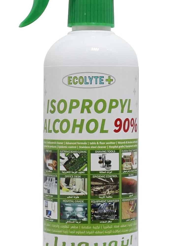 ECOLYTE+ كحول إيزوبروبيل 90% رذاذ مطهر - 500 مل - Image 1