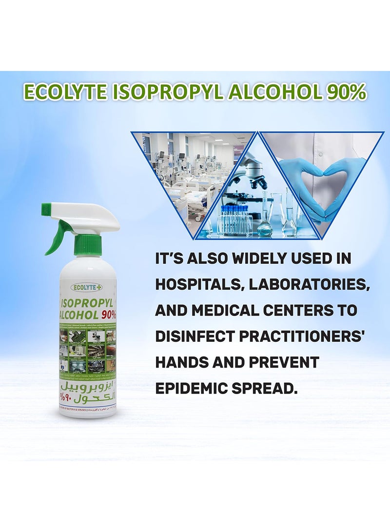 ECOLYTE+ Isopropyl Alcohol 90% Disinfectant Spray - 500 ml - Image 5