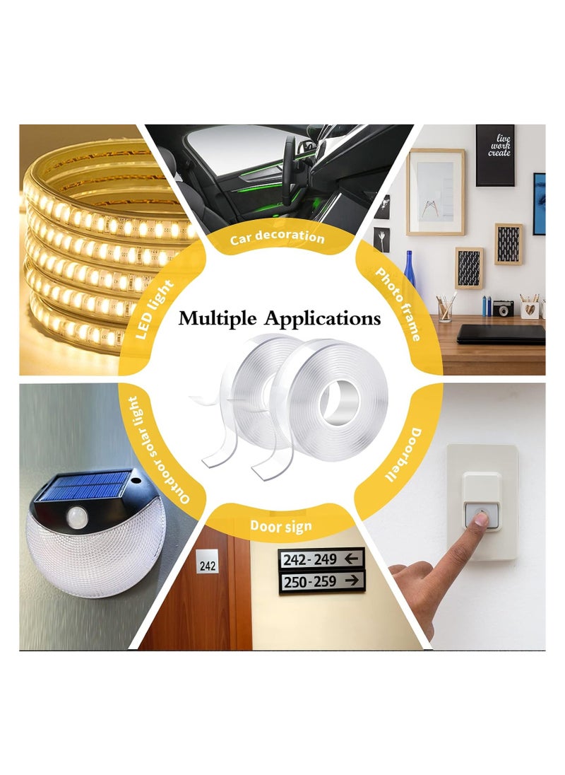 O Ozone - 5M Strong Adhesive Double Sided Tape Heavy Duty for Kitchen and Home Use, Transparent Traceless Acrylic Tape Strong Sealant Tape - Image 1