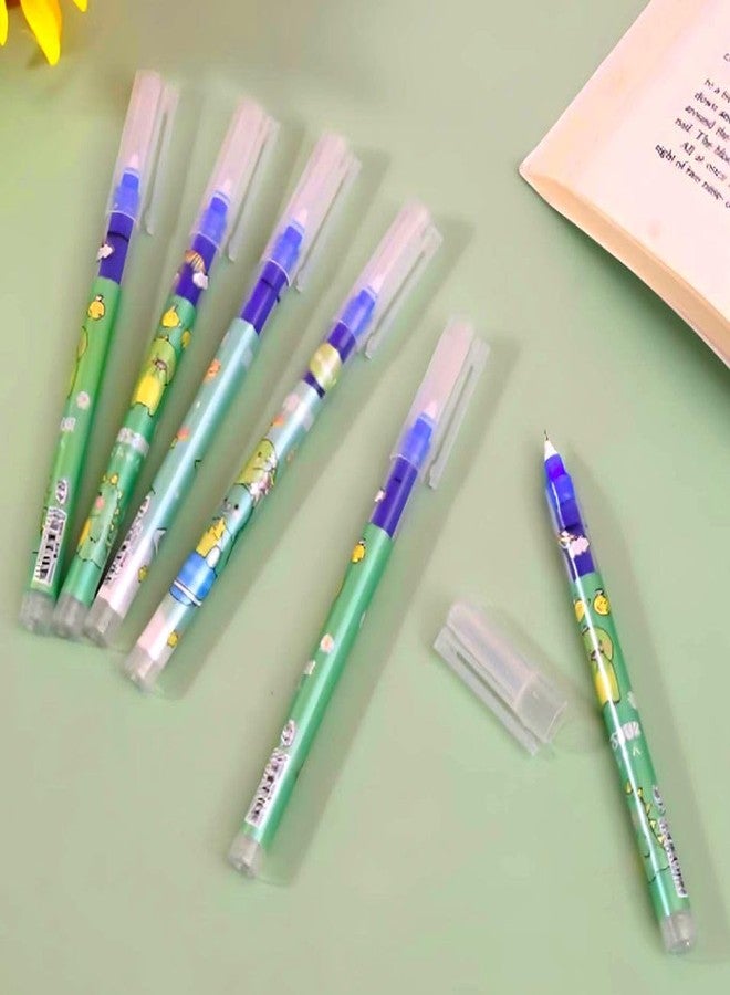 Radhya Accessories Gel Pens for Writing, Cartoon Design Lightweight Gel Pen with Comfortable Grip for Extra Smooth Writing, for School & Office, Birthday Return Gift (6 Pcs) – Blue Ink (Dinosaur) - Image 5