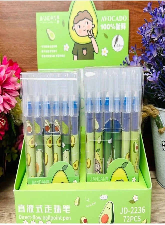 Radhya Accessories Gel Pens for Writing, Cartoon Design Lightweight Gel Pen with Comfortable Grip for Extra Smooth Writing, for School & Office, Birthday Return Gift (6 Pcs) – Blue Ink (Dinosaur) - Image 2