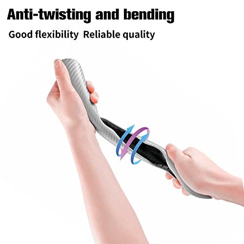 amiss غطاء عجلة القيادة المضاد للانزلاق من أميش مصنوع من ألياف الكربون، غطاء واقي لعجلة السيارة عالمي بنسبة 99% - Image 5