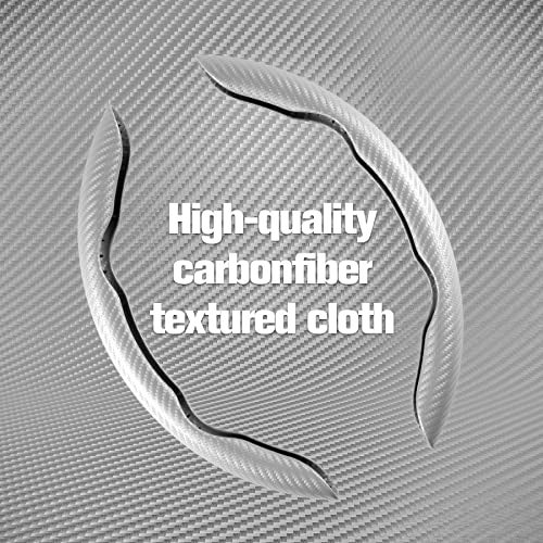 amiss غطاء عجلة القيادة المضاد للانزلاق من أميش مصنوع من ألياف الكربون، غطاء واقي لعجلة السيارة عالمي بنسبة 99% - Image 3