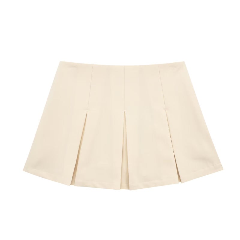 Ins Style Personalized Y2K Short Skirt 2022 Autum New Women'S Short Low-Waisted Draped Skirt 7385542 - Image 3