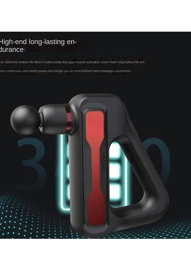 إلترازون Triangle Massage Gun Deep Tissue LCD Display Back Massager Gun for Athletes Muscle Massage Gun for Pain Relief with 32 Speed Levels & 8 Different Massage Heads (ELT-T-1) - Image 4