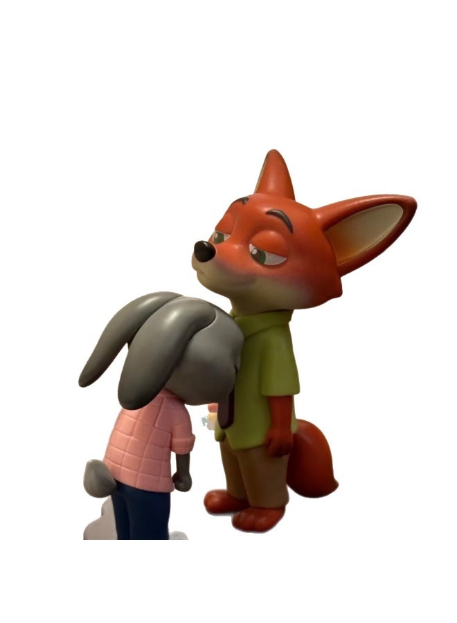 زوتوبيا نيك وجودي تكبب دعم صندوق أعمى تمثال ديزني الطابع الرسمي تمثال لطيف سطح المكتب ديكور تحصيل لعبة للجماهير - Image 3