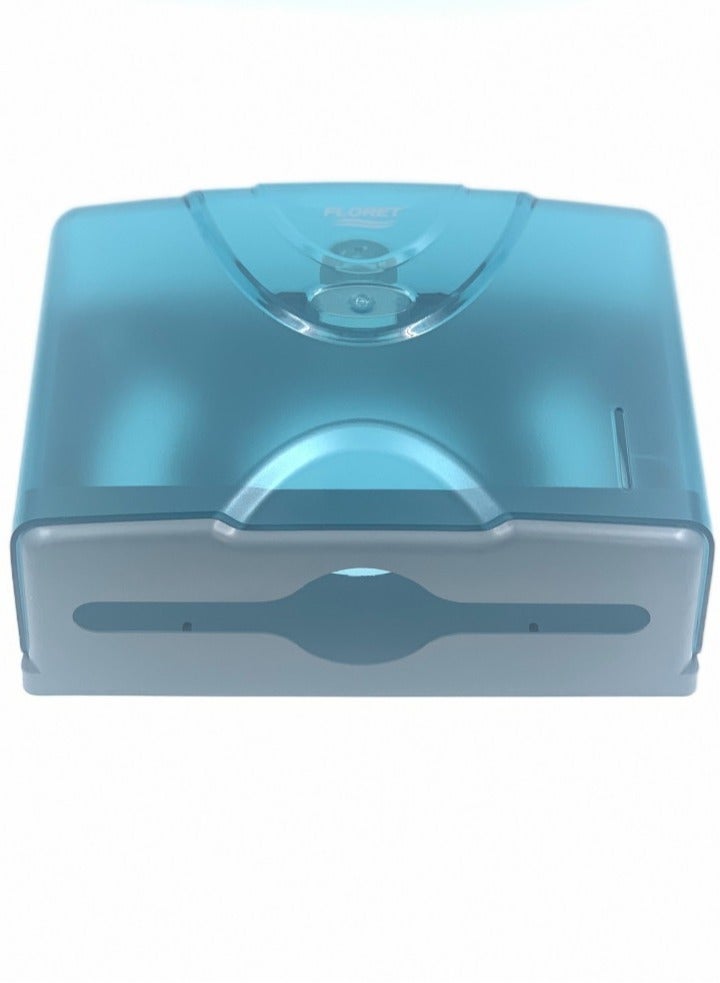 Floret Small Wall Mounted Tissue Holder Blue - Image 3