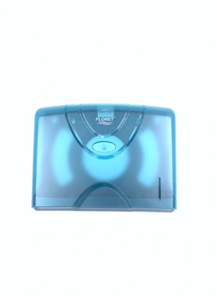Floret Small Wall Mounted Tissue Holder Blue - Image 2