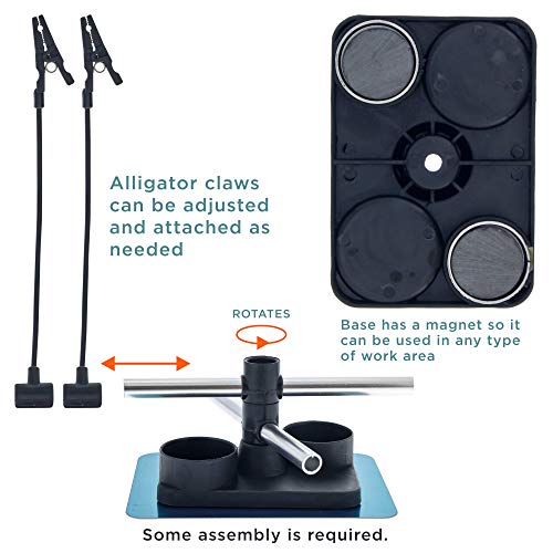 Master Airbrush 6 Station Airbrush Holder with Air Manifold - Holds 8 Airbrushes with Regulated Air Flow Control - Airbrush Stand for Artists and Modelers - Image 4