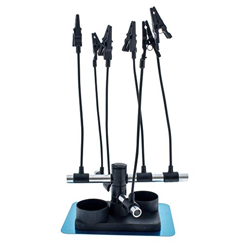 Master Airbrush 6 Station Airbrush Holder with Air Manifold - Holds 8 Airbrushes with Regulated Air Flow Control - Airbrush Stand for Artists and Modelers - Image 1