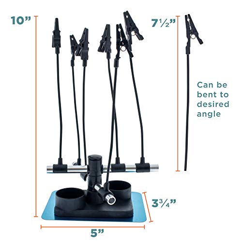 Master Airbrush 6 Station Airbrush Holder with Air Manifold - Holds 8 Airbrushes with Regulated Air Flow Control - Airbrush Stand for Artists and Modelers - Image 3