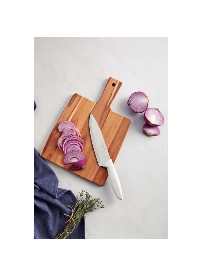 Tramontina Plenus Stainless Steel Chef Knife with Handle, 7-Inch Blade, White - Image 3