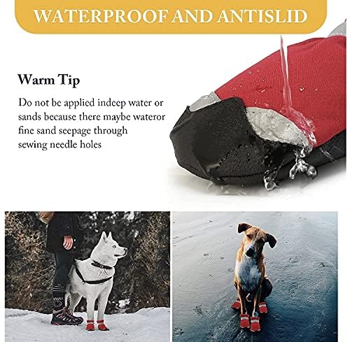 KUTKUT Dog Boots for Small Dogs|Anti Skid Paw Protector for Hot Summer for Shih Tzu,Pug, King Charls etc|Pet Shoes with Reflective Straps & Non-Slip Sole|Soft & Lightweight Dog Footwear (Size:4) - Image 4
