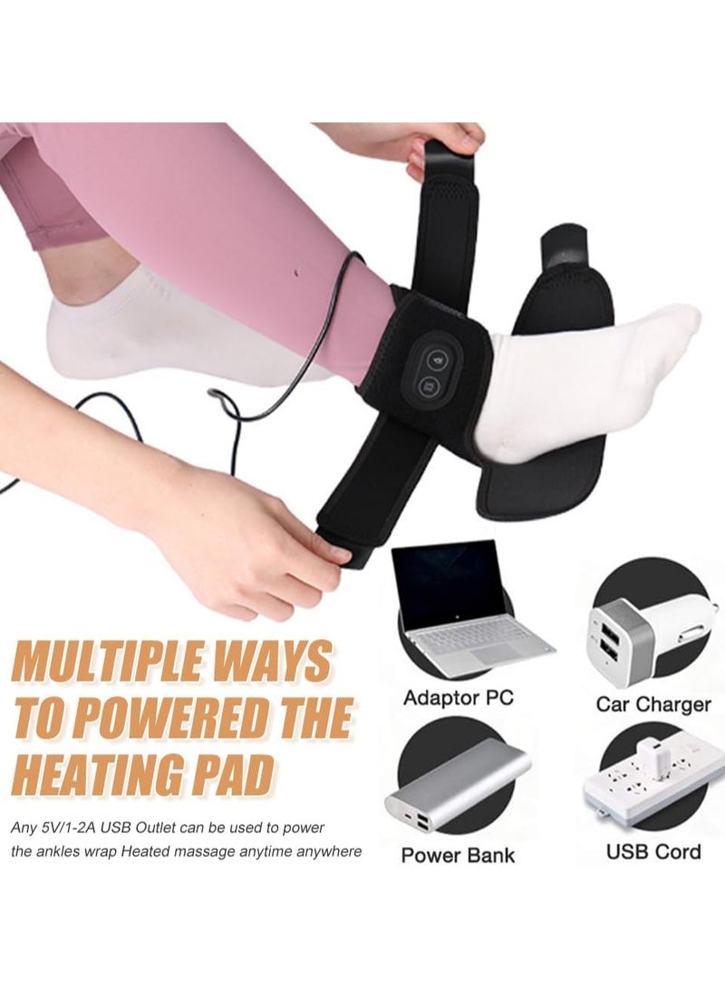 general Heated ankle brace with vibrating USB foot heating pad winter foot warmer for circulation, with 3 heating levels and 3 vibration modes adjustable - Image 3