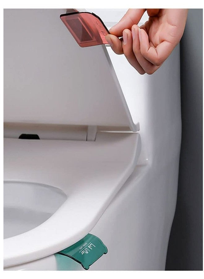 Chavda Toilet Seat Lifter Self-Adhesive Toilet Seat Holder with Double Tape Toilet Seat Lifter Handle Clip Water Closet Toilet Lifter Avoid Direct Contact with Cover & Seat (Multicolor) (2) - Image 5