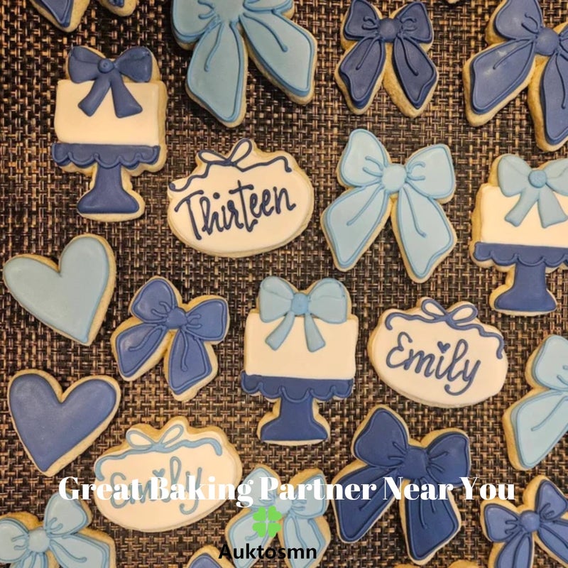 Auktosmn Bow Cookie Cutter Set-7 Piece-2.2" to 4.0"-Dishwasher Safe - Metal Cookie Cutter for Baking - Perfect for Baby Shower, Birthday, Wedding, and Graduation Cookies - Image 4
