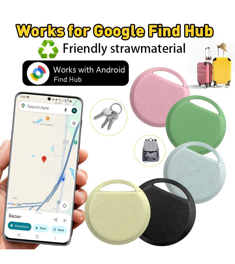 ACCUTAG--EOC-black Tracking Tags With Built-In 1 Year Replaceable Battery For Smartphones Find My Device App Luggage Tracker Keys Locator - Image 2
