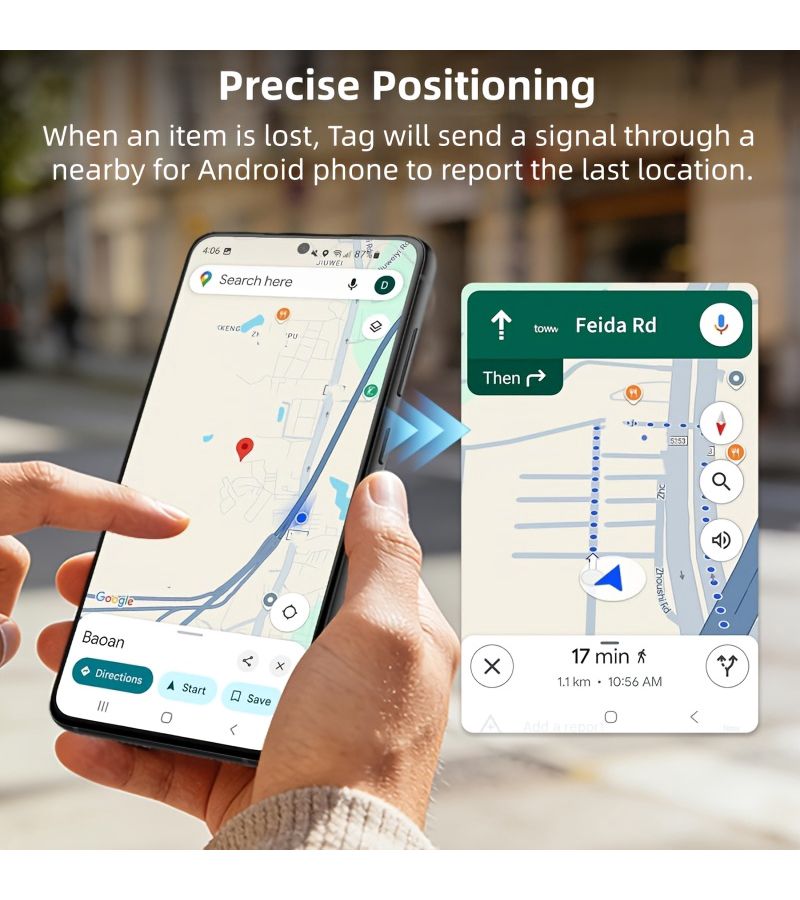 ACCUTAG--EOC-black Tracking Tags With Built-In 1 Year Replaceable Battery For Smartphones Find My Device App Luggage Tracker Keys Locator - Image 4