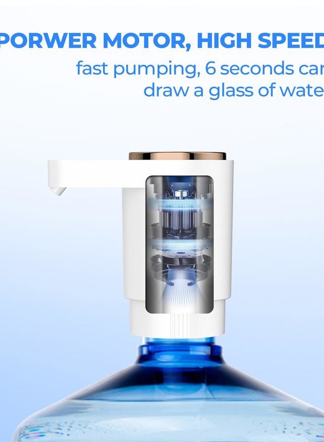 LADFAR 5 Gallon Water Dispenser Pump, Electric Water Bottle Pump USB Charging - Image 5