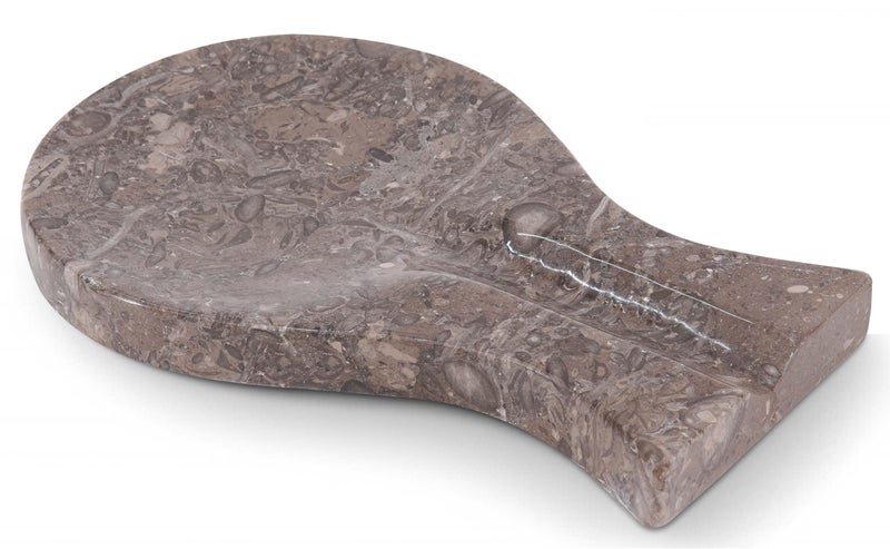 Radicaln Marble Spoon Rest 8 inches Oceanic Handmade NonSlip Kitchen Utensil Holder Kitchen Utensil Holder for Countertop Dining table Coffee Table and stove top