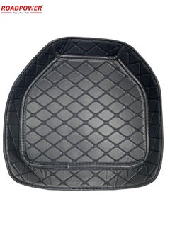 RoadPower Car Floor Mats Luxury Faux Leather 033 Automotive Floor Mats All Weather Is Universal 5 Pieces Black  - Image 2