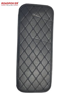 RoadPower Car Floor Mats Luxury Faux Leather 033 Automotive Floor Mats All Weather Is Universal 5 Pieces Black  - Image 4
