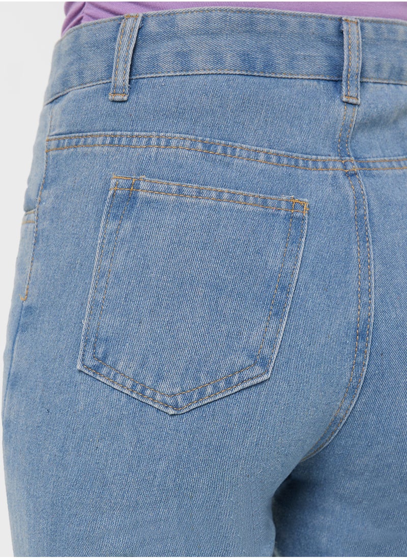 Ginger Straight Fit Cropped Jeans  - Image 5