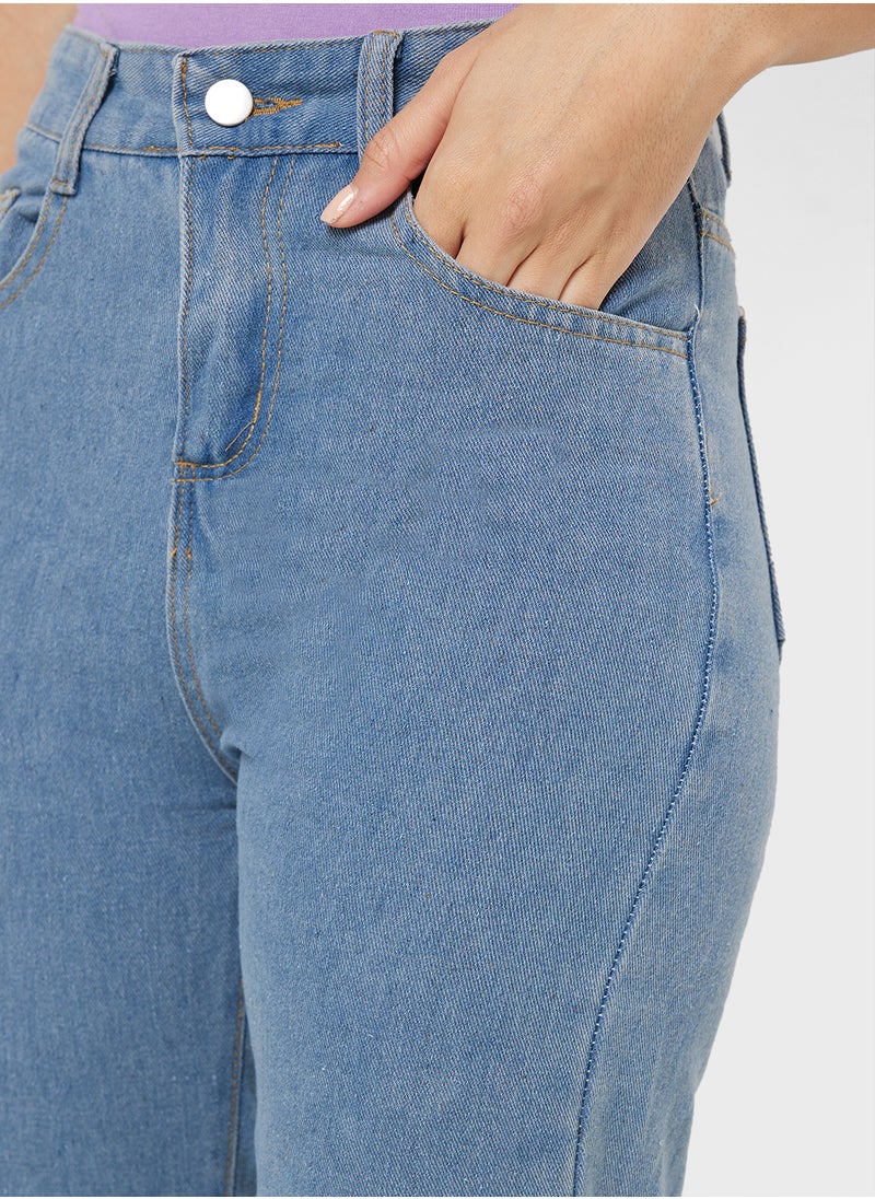 Ginger Straight Fit Cropped Jeans  - Image 4