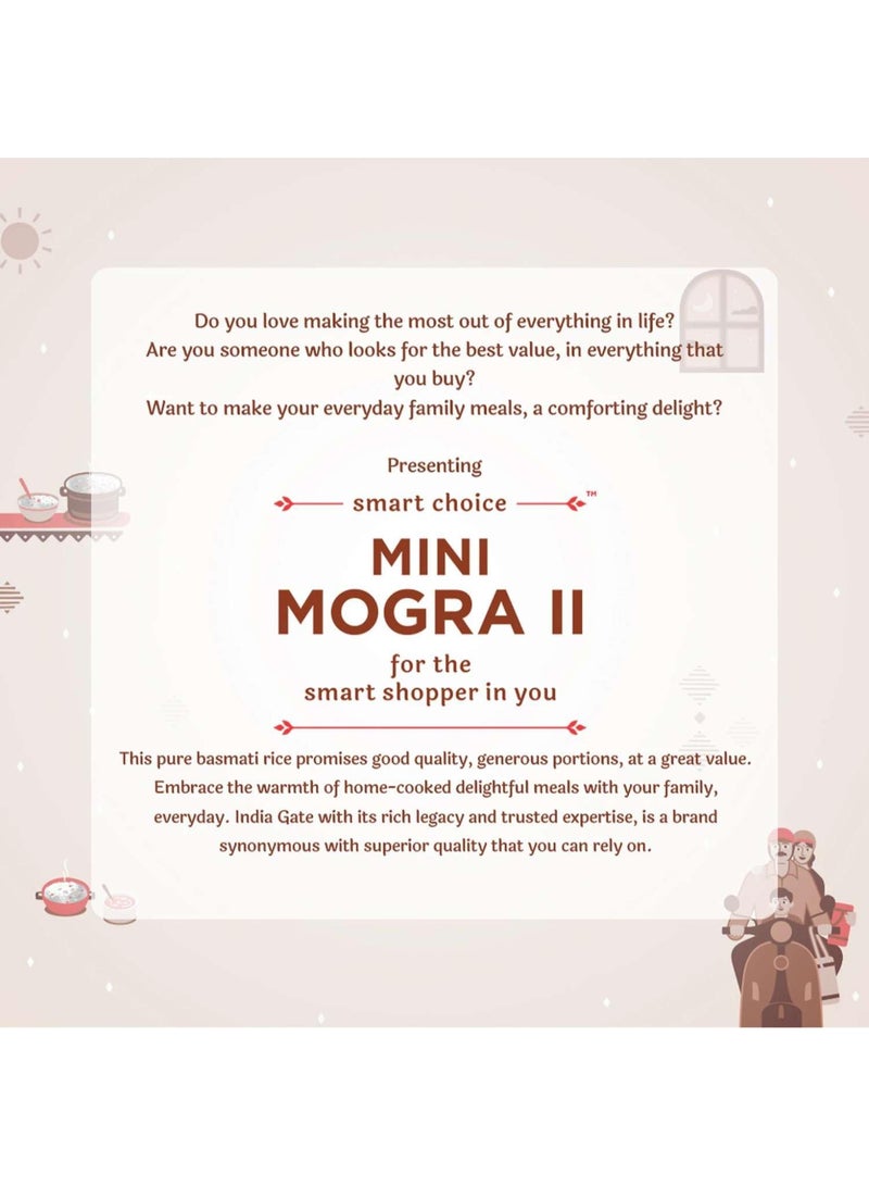 India Gate Mini Mogra II Aged Broken Grain Basmati Rice, 5 Kg pack - Image 2