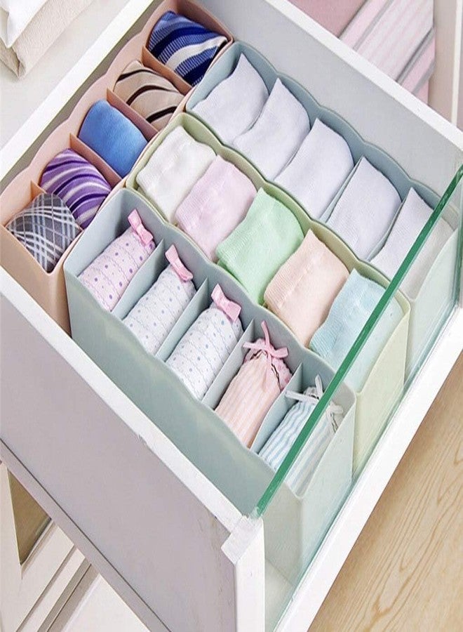 Filox Multipurpose Plastic Drawer Organizer, Dividers, Closet Storage Box (Set of 4) Stackable Wardrobe Rack for Home Underwear Innerwear Socks Undergarments - Image 4