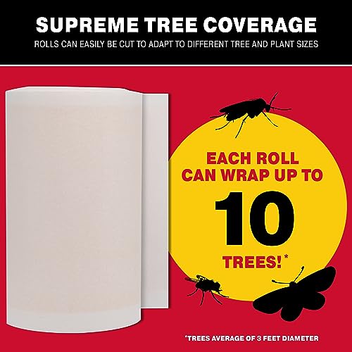 Catchmaster Tree Shield Lantern Fly & Ant Traps Insect Barrier, 4 Rolls 30ft Each, Outdoor Adhesive Crawling Insect Trap, Glue Traps to Protect Trees, Fruit & Plants, Pest Control Lawn & Garden - Image 3