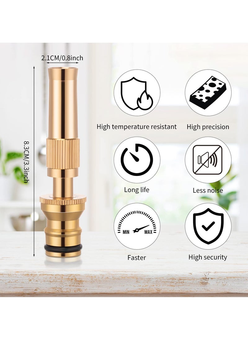 SYOSI - SYOSI 12 قطعة فوهات خرطوم نحاسية، فوهة خرطوم حديقة عالية الضغط، رشاش نحاسي متين، فوهة خرطوم قابلة للتعديل تناسب الخرطوم القياسي للحديقة، الفناء، غسل السيارات - Image 1
