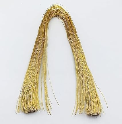 BHARAT Golden Wire used for Flower Making Hobby crafts DIY Crafts Width 1 mm Length 26 Inches Pack of 150 Pieces Approx  - Image 1